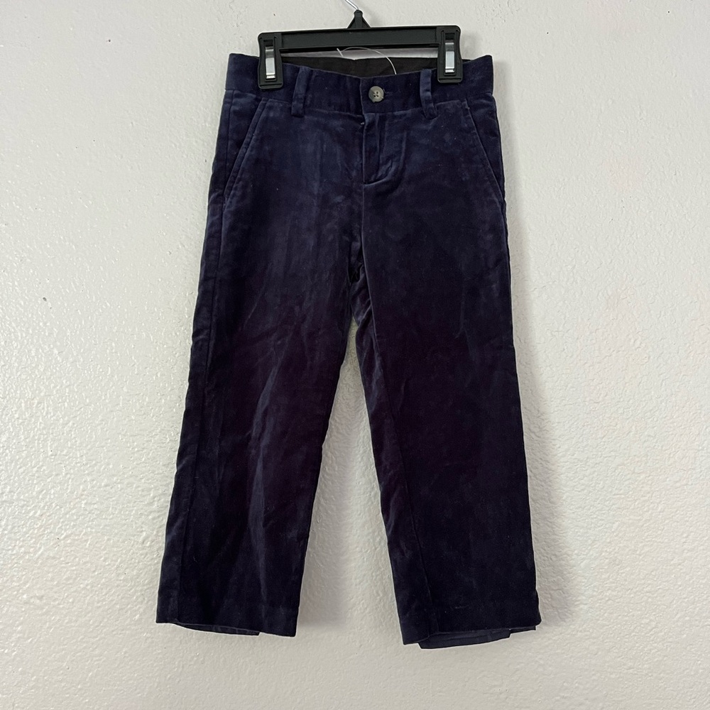 Janie and Jack Toddler Boy Velvet Christmas Holiday Dress Pants Size: 3